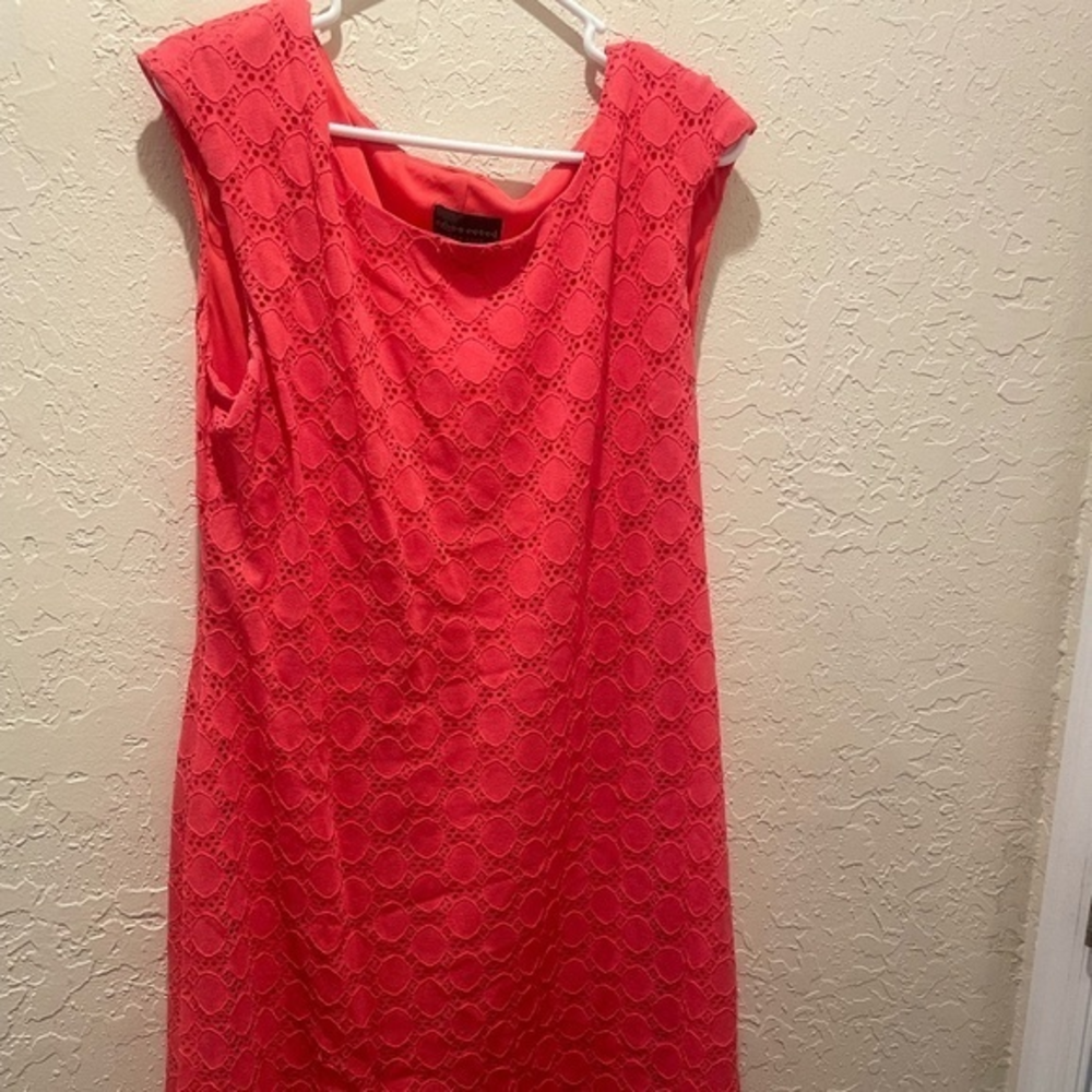 Connected‎ apparel coral cocktail Dress